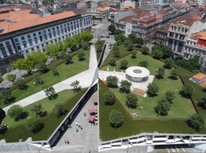 Picture View of the plaza of Lisbon from Clerigos Tower